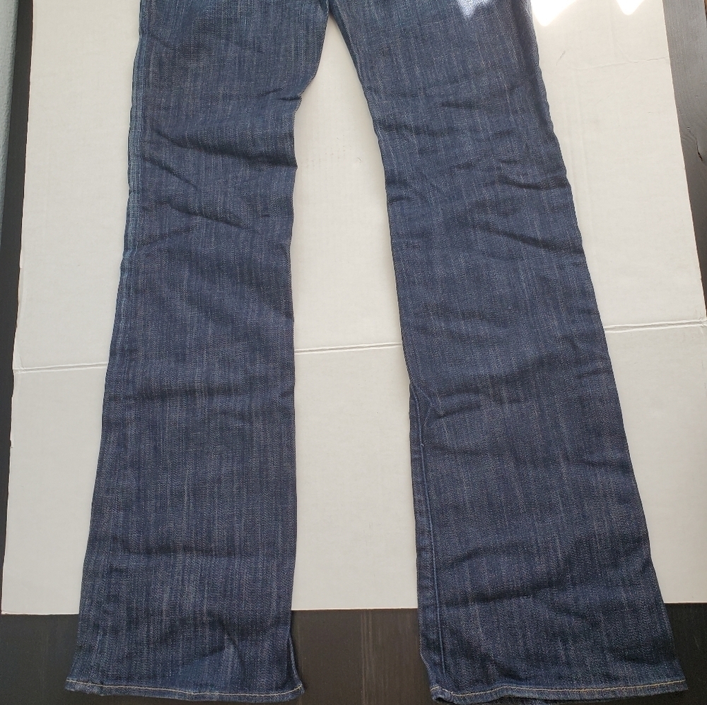 Rock and Republic Low Rise Boot Cut Blue Jeans Women's Size 28 W 32 L 32 - Picture 6 of 11
